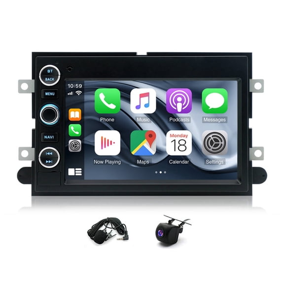 2+32G Car Stereo for Ford F150 2004-2008 and More Models with Wireless CarPlay Android Auto 7inch Touch Screen Support Bluetooth FM GPS WiFi SWC