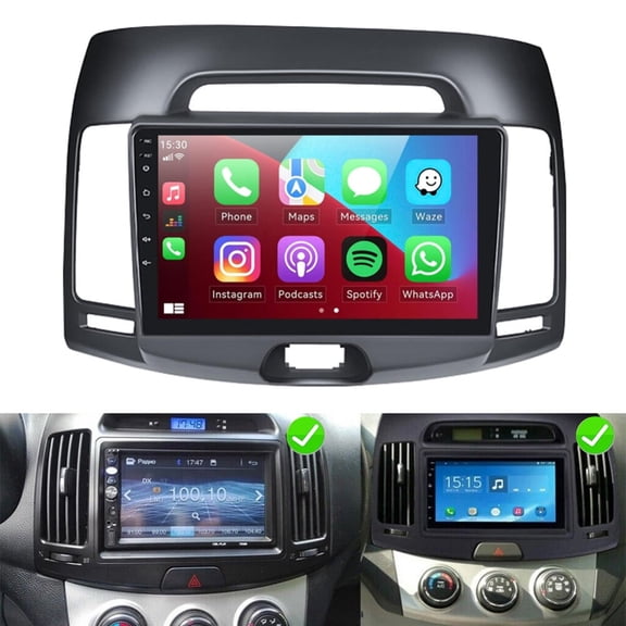 2+32G Radio for Hyundai Elantra 2007-2010 Stereo CarPlay Android 15 9" Headunit Android Auto Bluetooth GPS Hi-Fi Backup Camera