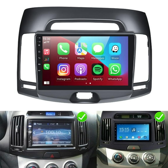 2+32G Radio for Hyundai Elantra 2007-2010 Stereo CarPlay Android 15 Touch Screen 9" Headunit Android Auto Bluetooth GPS Hi-Fi Backup Camera