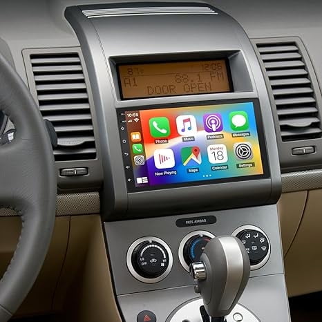 2+32G Wireless CarPlay & Android Auto Car Stereo for Nissan Sentra 2007-2012, 7 Inch IPS Touchscreen Bluetooth Radio with Backup Camera, Android 13