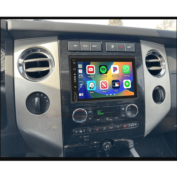 2+32GB 7in Android 13 Car Stereo Radio GPS Navigation For Ford Expedition 2007-2014 and More Support Wireless Carplay Android Auto Bluetooth FM/RDS WiFi/SWC/Mirror Link