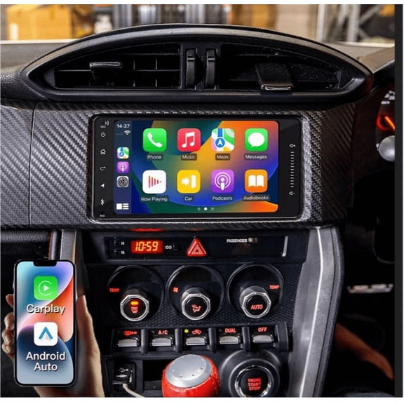 2+32GB 7in Android 13 Car Stereo Radio for Subaru BRZ 2012 2013 2014 2015 2016 2017 2019 2020 with Carplay Android Auto, Head Unit with WiFi GPS Bluetooth + AHD Backup Camera/Microphone