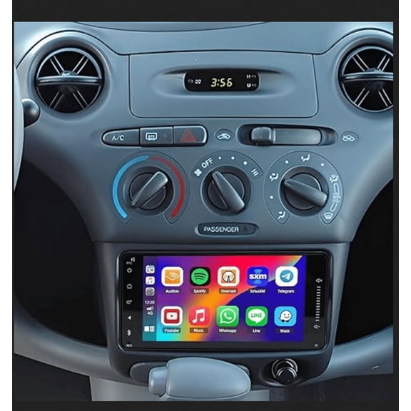 2+32GB 7in Android 13 Car Stereo Radio for Toyota Echo 2000 2002 2003 2004 2005 with Carplay Android Auto, Head Unit with WiFi GPS Bluetooth + AHD Backup Camera/Microphone