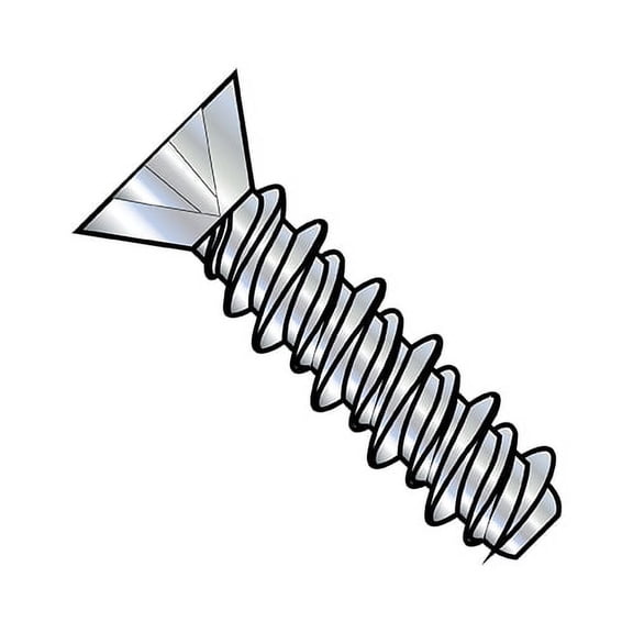 2-32X7/16 Phillips Flat High Low Screw Fully Threaded Zinc (Pack Qty 10,000) BC-0207HPF