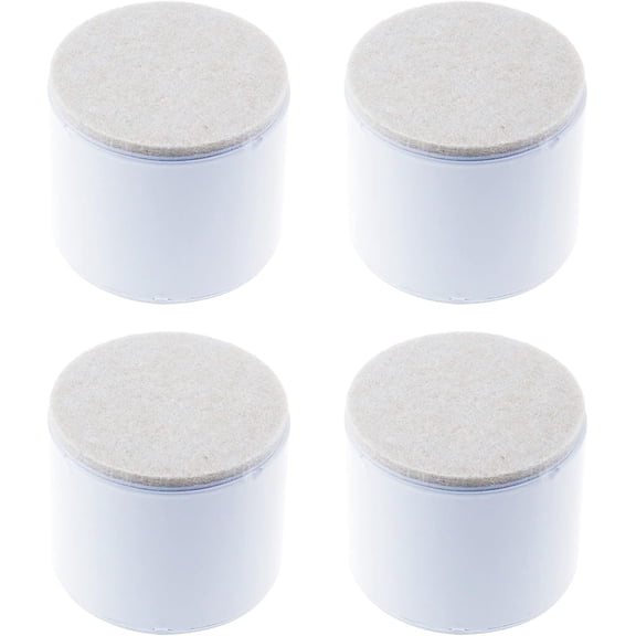 2" Self Adhesive Bed Risers,Lift Furniture Risers Steel Bed Risers to Heavy Furniture or Beds Chair Table Riser,Round White 60x52mm(WH)