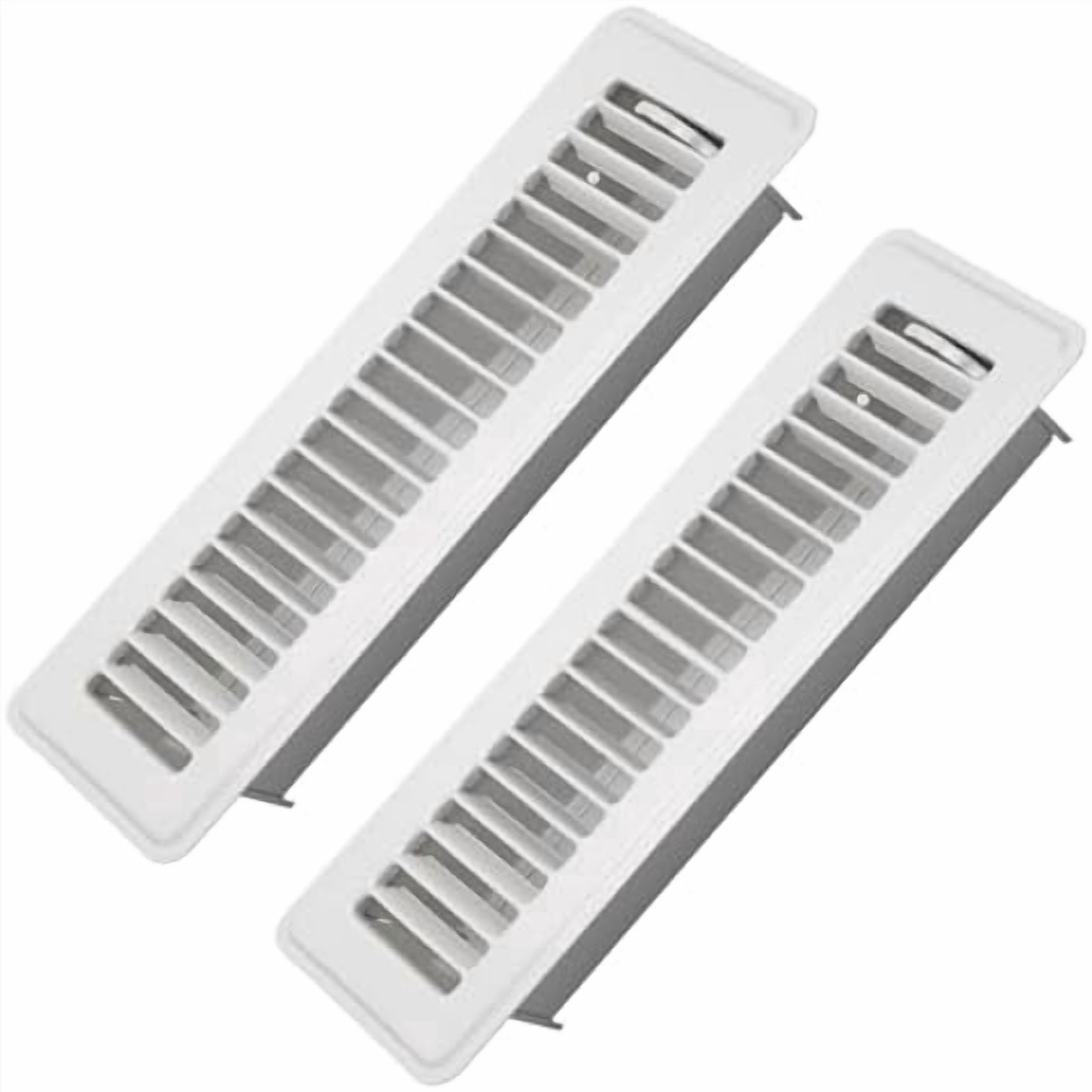 2" x 10" 2 Pack Floor Vents Floor Registers, Heavy Duty Metal Heat Air ...