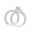 thumbnail image 1 of AFFY 2.35 Carat Round Shape White Natural Diamond Semi Mount Wedding Engagement Ring Set 18K Solid White Gold Ring Size-6.5, 1 of 1
