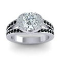 thumbnail image 1 of 2.35 Ct Wonderful Natural Diamond Black Onyx Gemstone Wedding Ring for Women Solid 14K White Gold Size 3.5 by Diamond-Capitals, 1 of 8