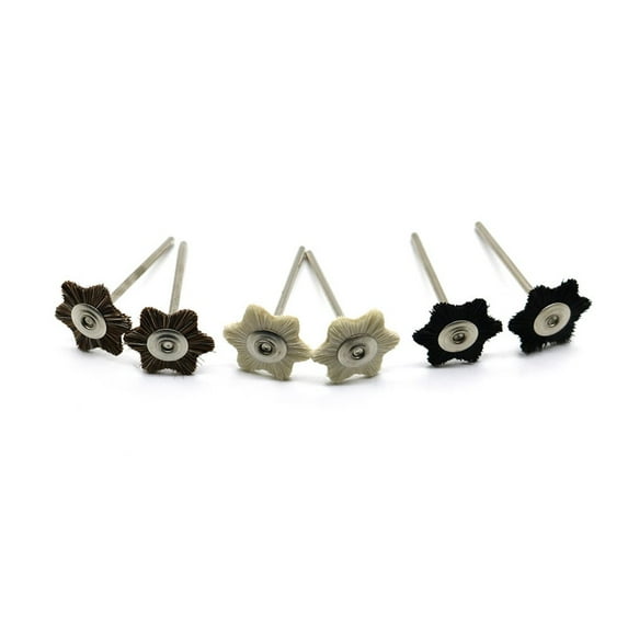 2.35Mm Six-Star Hexagonal Polishing Brush T-Shaped Brush To Remove Dust Black Nylon Smile Home