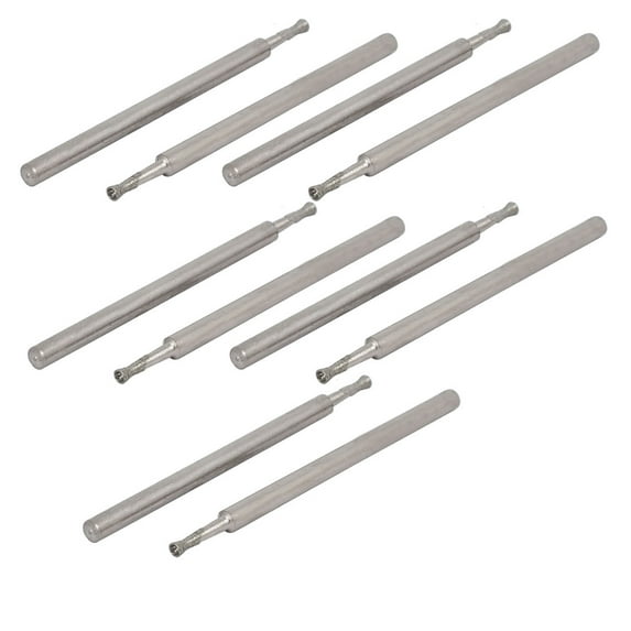 2.35mm Shank 1.5mm Dia Spherical Concave Head Polishing Mounted Point Bit 10pcs