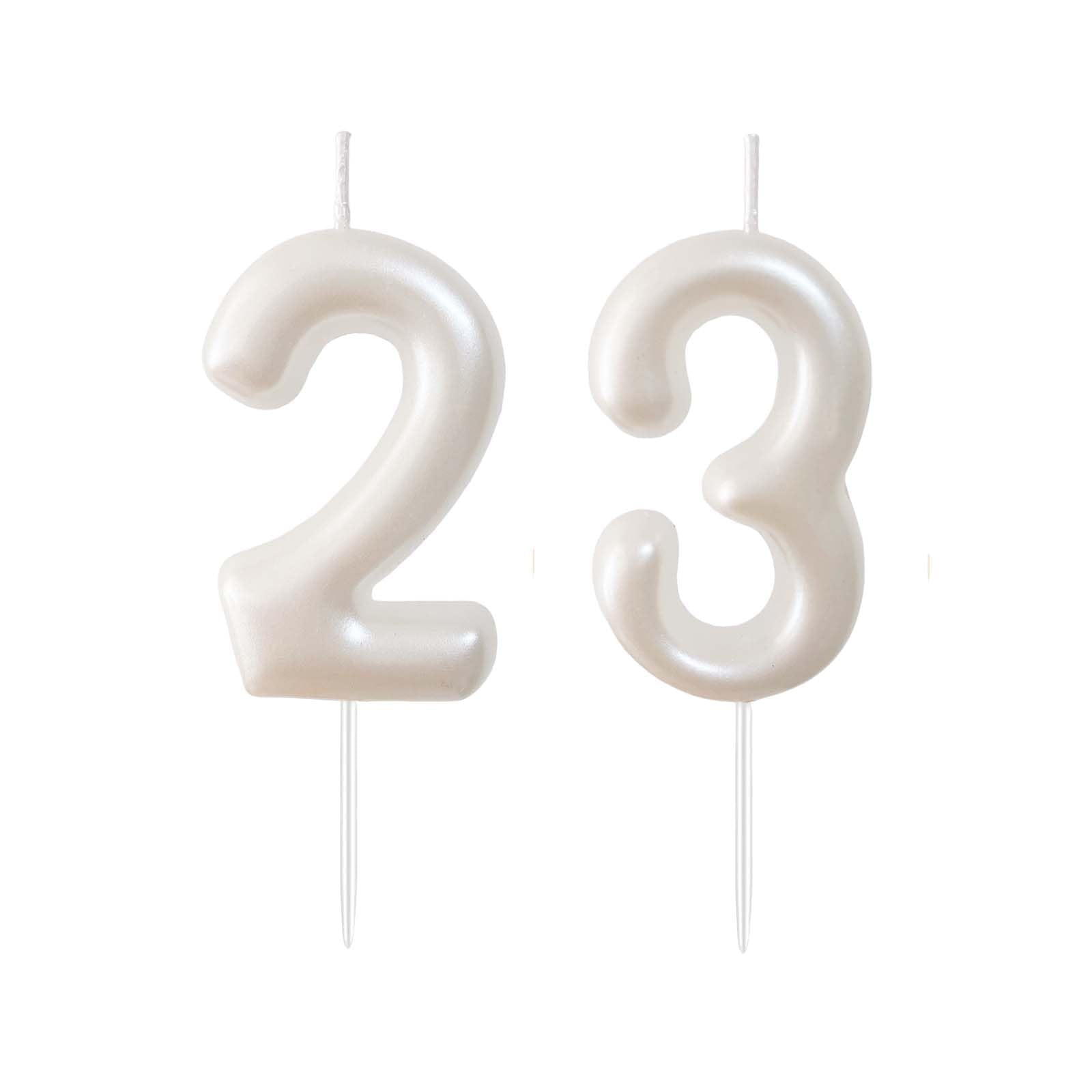2.36" 23th 32nd Number Candles Birthday Gifts for Women Men Birthday