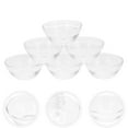 thumbnail image 1 of 2.36" Clear Glass Pinch Bowls, 6 Pack 1.58oz Small Prep Dishes Stackable Ingredient Bowls for Spices Dipping Sauces Ice Cream Toppings, 1 of 9