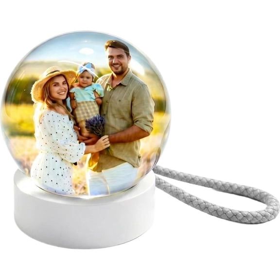 2.36 Crystal Ball Video Player, 2026 New 3D Memory Orb Ball Digital Display Memory Sphere Lamp with Sound, Uploadable Videos & Photos, Personalized Gift for Birthday Anniversary Xmas