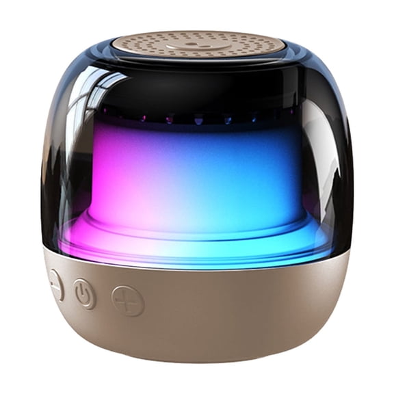 2.36" Gyroscopic Bluetooth Speaker - RGB Music Sync Bass, 10m Range & 1000mAh Battery