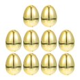 thumbnail image 1 of 2.36 Inch Golden Easter Eggs Fillable Plastic Golden Eggs, 10Pc Fillable Shiny Golden-Metallic Plastic Easter Egg Empty for Easter-Hunt Hunt Games Party Favor Fillers Easter-Basket Stuffers for Party, 1 of 9