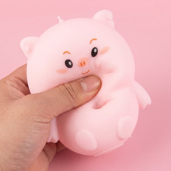 2.36-Inch Pig Squishy, ASMR Stress Relief Ball, Taba Squishy Squeeze, Fun Birthday Gift for Teens Adults, ADHD Autism Calming Tools, Super Soft Texture