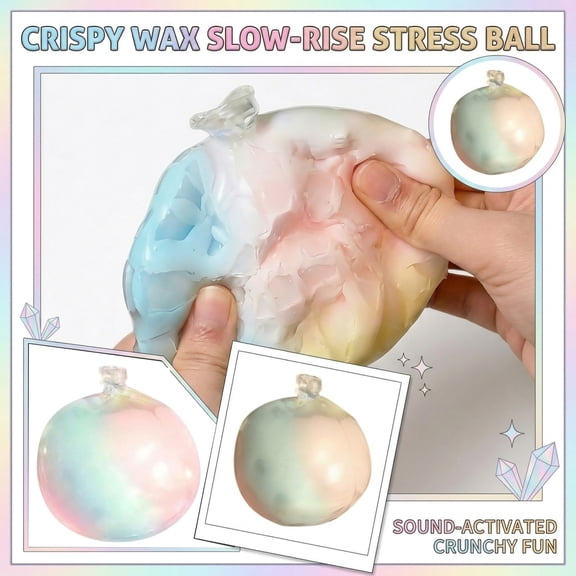 2.36-Inch Slow Rising Stress Ball, ASMR Stress Relief Ball, Sensory Fidgets, Fun Birthday Gift for Teens Adults, Great Goodie Bag Fillers, Fun to Stretch and Squeeze