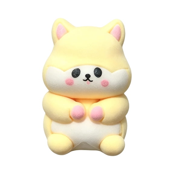 2.36in Flocked Panda Rabbit Squishy Toys, Cute Seal Animal Slow Rising Stress Relief Ball, Kawaii Squeeze Fidget for Desk Office Anxiety Relief Home Fun
