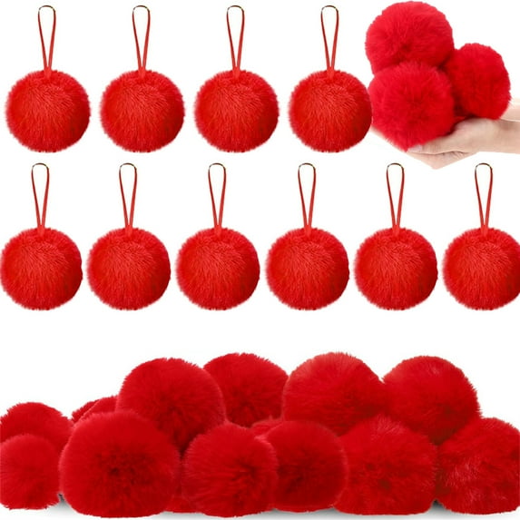 2.36inch Christmas Ball Ornaments,24 Pcs Hanging Decorations Christmas Ornaments Balls,Furry Hanging Pendants Christmas Balls for Holiday Xmas Tree Wedding Party Decor Gifts, Christmas Decorations