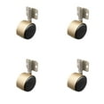 thumbnail image 1 of 2.375 Inch Antique Brass Hooded Nylon Wheel Casters with Side Mount Set SCC, 1 of 2