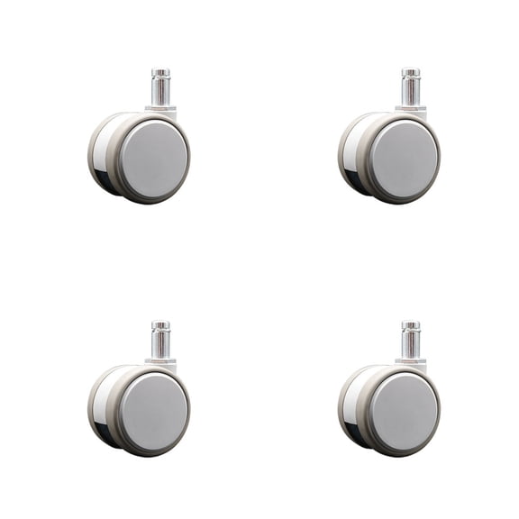 2.375 Inch MRI Safe Casters  7/16 Grip Ring Stem  Set of 4  Service Caster