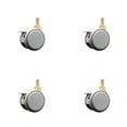 thumbnail image 1 of 2.375 Inch MRI Safe Casters with Brakes – 12mm Threaded Stem – Set of 4 – SCC, 1 of 2
