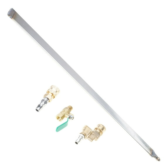 2. 39 Inch Extended Reach Radiator Flusher With Multi-Angle Couplers & 304 Steel Construction For Tight Spaces