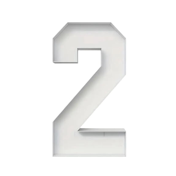 2.3FT Large Cardboard Number Balloons for Birthday and Anniversary Decor, Party Decoration Supplies, Milestone Celebration Props