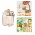 thumbnail image 1 of 2.3L Clear Beverage Dispenser for Fridge - Premium Plastic Small Iced Water Jug Holder With Filter, Spout, Spigot - Refrigerator Drinks Container for Parties, Juice Pitcher, 1 of 9