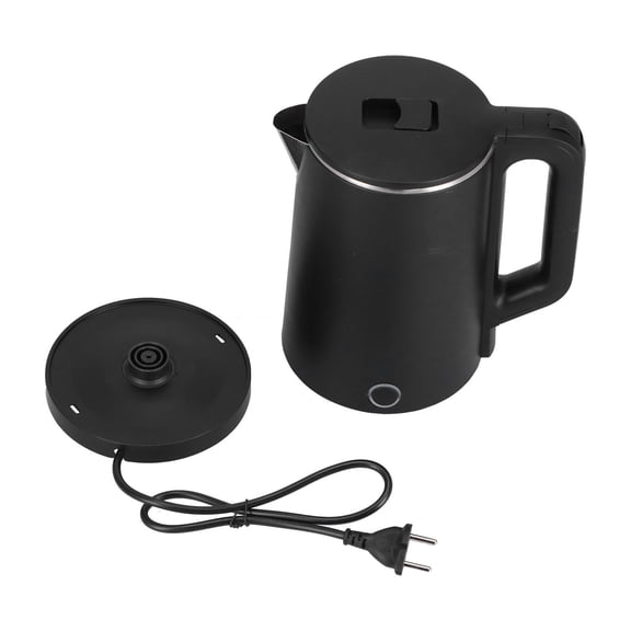 2.3L Electric Kettle - High-Power Stainless Steel Water Boiler with Anti-Dry Function for Home Use, 22V, Black