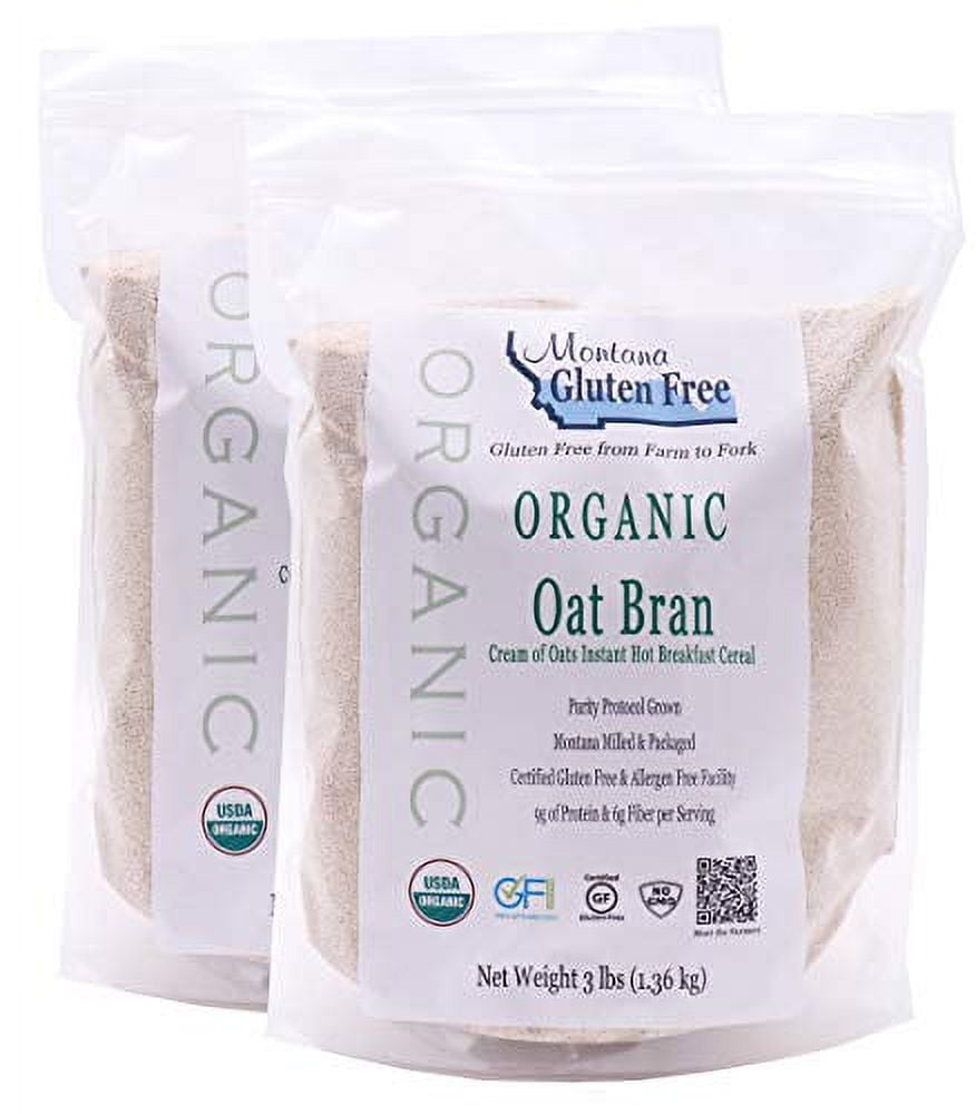2 3Lb Bags Organic Oat Bran
