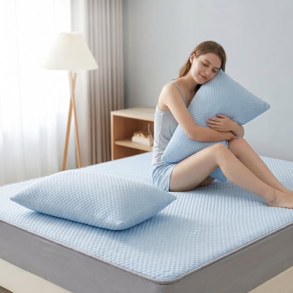 2/3PCS Simple Bed Linen Set, Solid color, cool and breathable,Includes pillowcase but not pillow core Suitable for use in summer family bedrooms, hotels, and dormitories