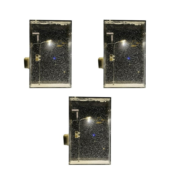 2/3PCS Snow Tales Lamp, Snow Lamp, Snowfall LED Street Light Diorama, Handmade DIY Snowy Night Street Lamp, Christmas Snow Scene Light DIY Materials, Flowing Snowy Night Light with Moving Snow Effect