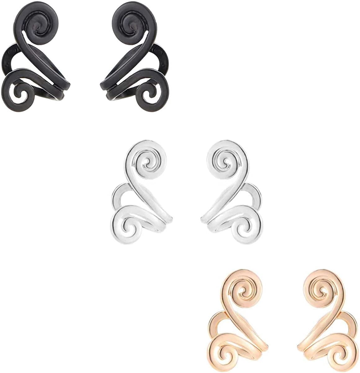 2/3Pairs Edumaision Kyana LymphaCircurl Ear Ornament