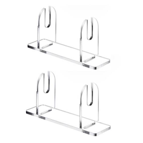 2/3Pcs Acrylic Hand Fan Holder Clear Folding Fan Display Stand Rack for Home Office Desktop Exhibition and Craft Store