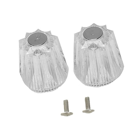 2/3Pcs Faucet Replacement Knobs Hot And Cold Shower Knob for Tub, Shower Faucets