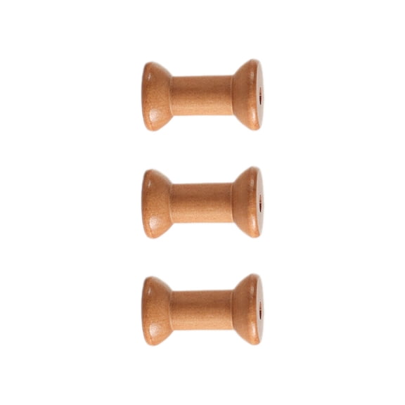 2/3Pcs Wood Thread Bobbins Embroidery Thread Spool, Wood Thread Spool for Craft