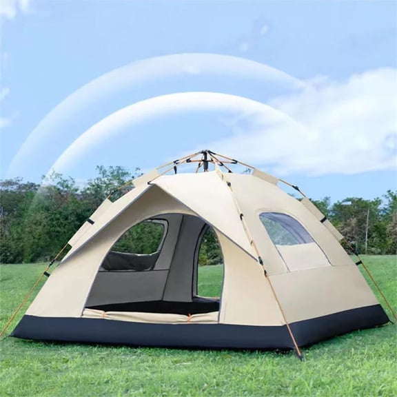 Ramsay's Expression 2-3Person Windproof Oxford Camping Tent - Easy Setup Backpacking Tent for Hiking, Travel (2 Doors & Windows)