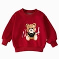 thumbnail image 1 of 2-3Years Toddler Girls Crewneck Sweatshirt Bear Applique, 1 of 9