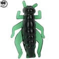 thumbnail image 1 of 2.3cm Soft Cricket Bait Simulated Insect Lures - Dark Green - Pack of 5 for Carp Fly Fishing, 1 of 8