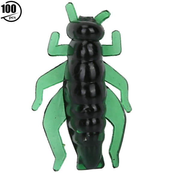 2.3cm Soft Cricket Bait Simulated Insect Lures - Dark Green - Pack of 5 for Carp Fly Fishing
