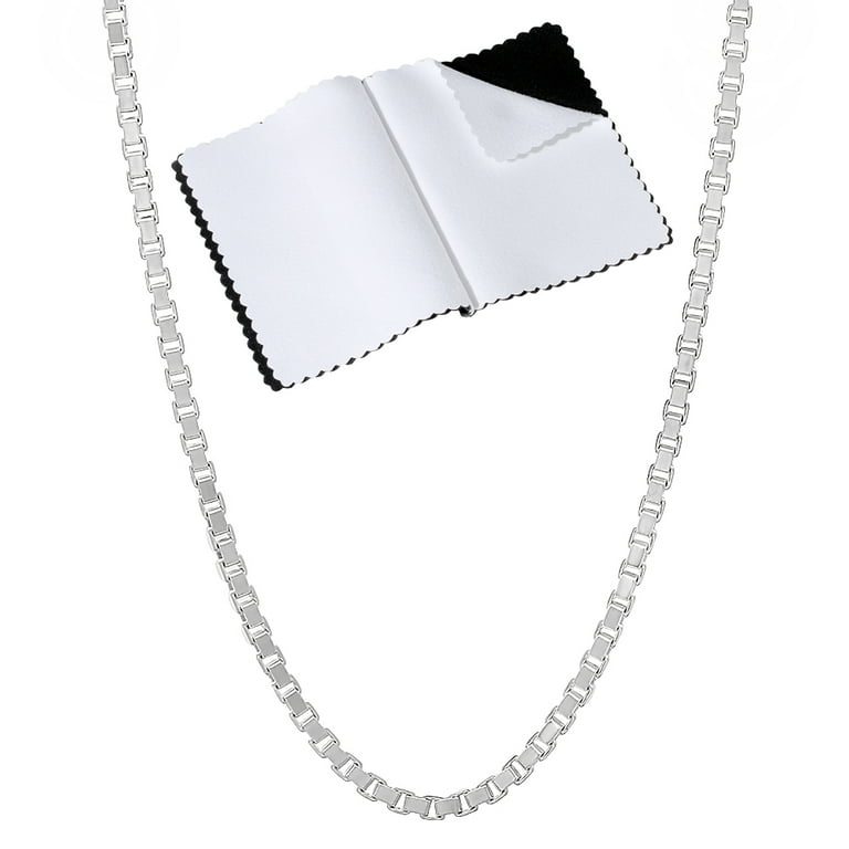 26 inch sterling silver box chain outlet