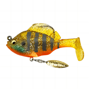 2/3oz Pulse Tail Bluegill Soft Plastic Bait Jig,Freshwater and Saltwater Fishing Lures for Bass Fishing gear.