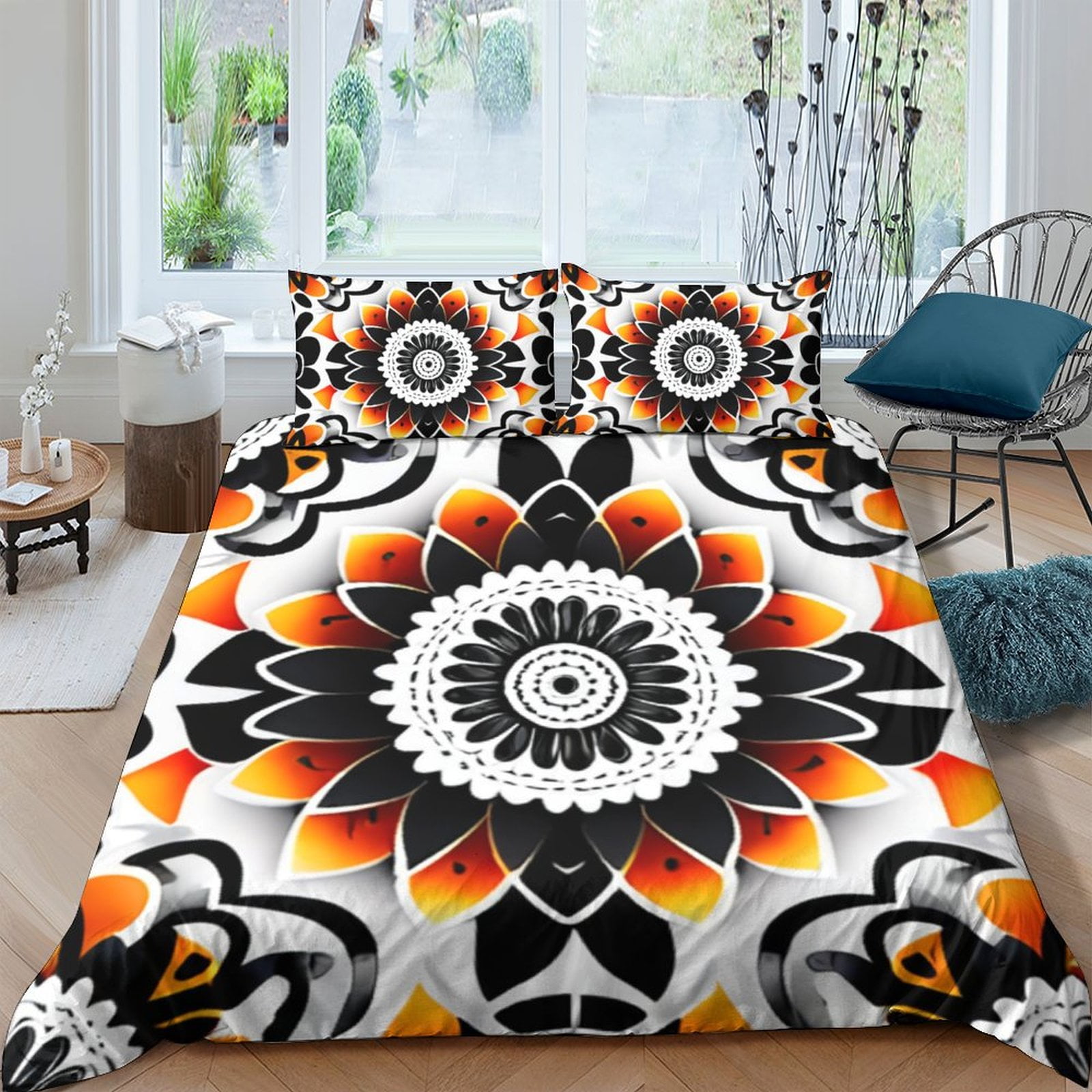 2/3pcs Bedding Cover Set Bohemian Mandala Pattern Comforter Cover Set