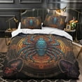 thumbnail image 1 of 2/3pcs Bedding Set 3D Spider Printed Comforter Cover Pillowcase Boy Man Cool Bedroom Decor,California King (98"x104"), 1 of 6