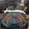 thumbnail image 1 of 2/3pcs Bedding Set 3D Spider Printed Comforter Cover Pillowcase Boy Man Cool Bedroom Decor,Full (80"x90"), 1 of 6