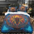 thumbnail image 1 of 2/3pcs Bedding Set 3D Spider Printed Comforter Cover Pillowcase Boy Man Cool Bedroom Decor,Full (80"x90"), 1 of 6