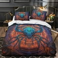 thumbnail image 1 of 2/3pcs Bedding Set 3D Spider Printed Comforter Cover Pillowcase Boy Man Cool Bedroom Decor,Full (80"x90"), 1 of 6