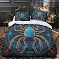 thumbnail image 1 of 2/3pcs Bedding Set 3D Spider Printed Comforter Cover Pillowcase Boy Man Cool Bedroom Decor,Full (80"x90"), 1 of 6