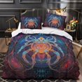 thumbnail image 1 of 2/3pcs Bedding Set 3D Spider Printed Comforter Cover Pillowcase Boy Man Cool Bedroom Decor,Queen (90"x90"), 1 of 6